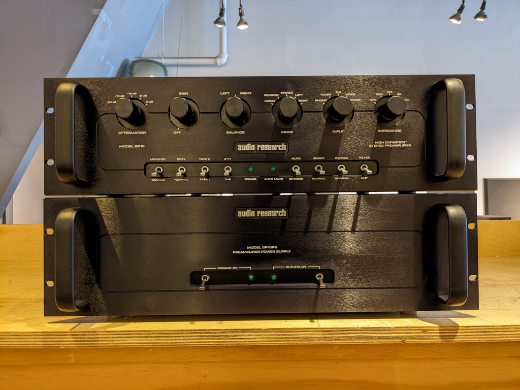 Audio Research SP15 Hybrid Stereo Preamplifier w/ External SP15S Power Supply & Brand New Boxes!