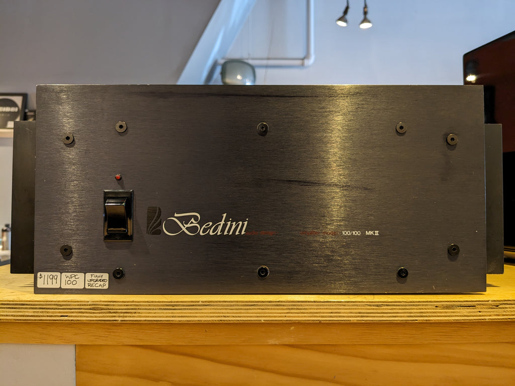 Bedini 100/100 MKII Stereo Power Amplifier - Fully Upgraded Recap! - Very Good Condition